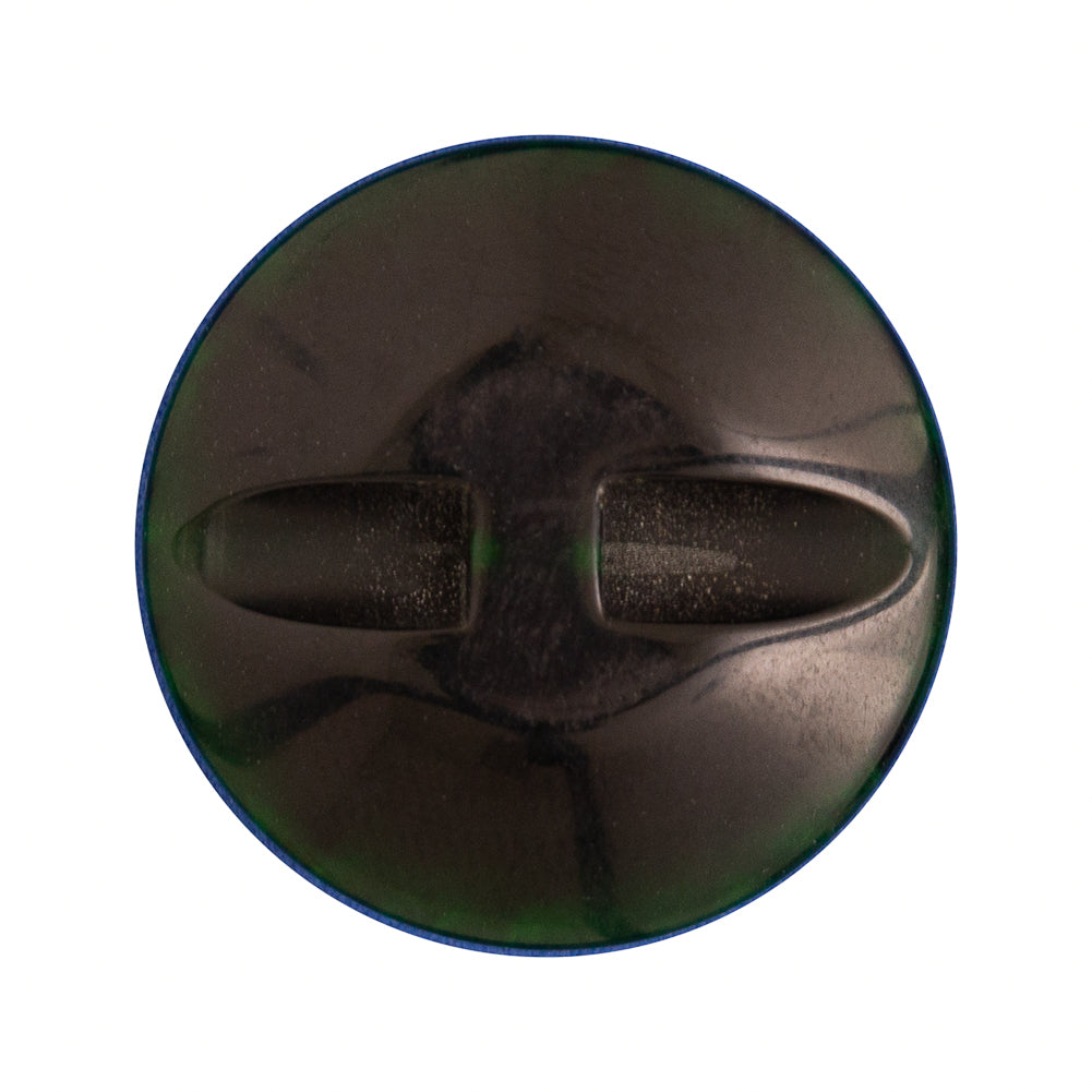 Green Self Shank Plastic Button - 44L/28mm Detail Green Self Shank Plastic Button - 44L/28mm Detail