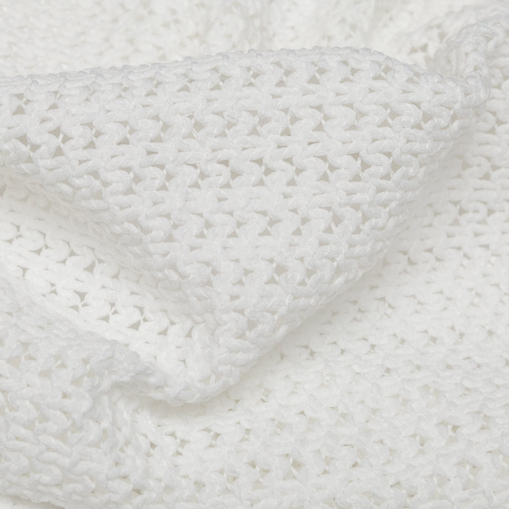 Blanc de Blanc Thick Crochet Lace Detail Blanc de Blanc Thick Crochet Lace Detail