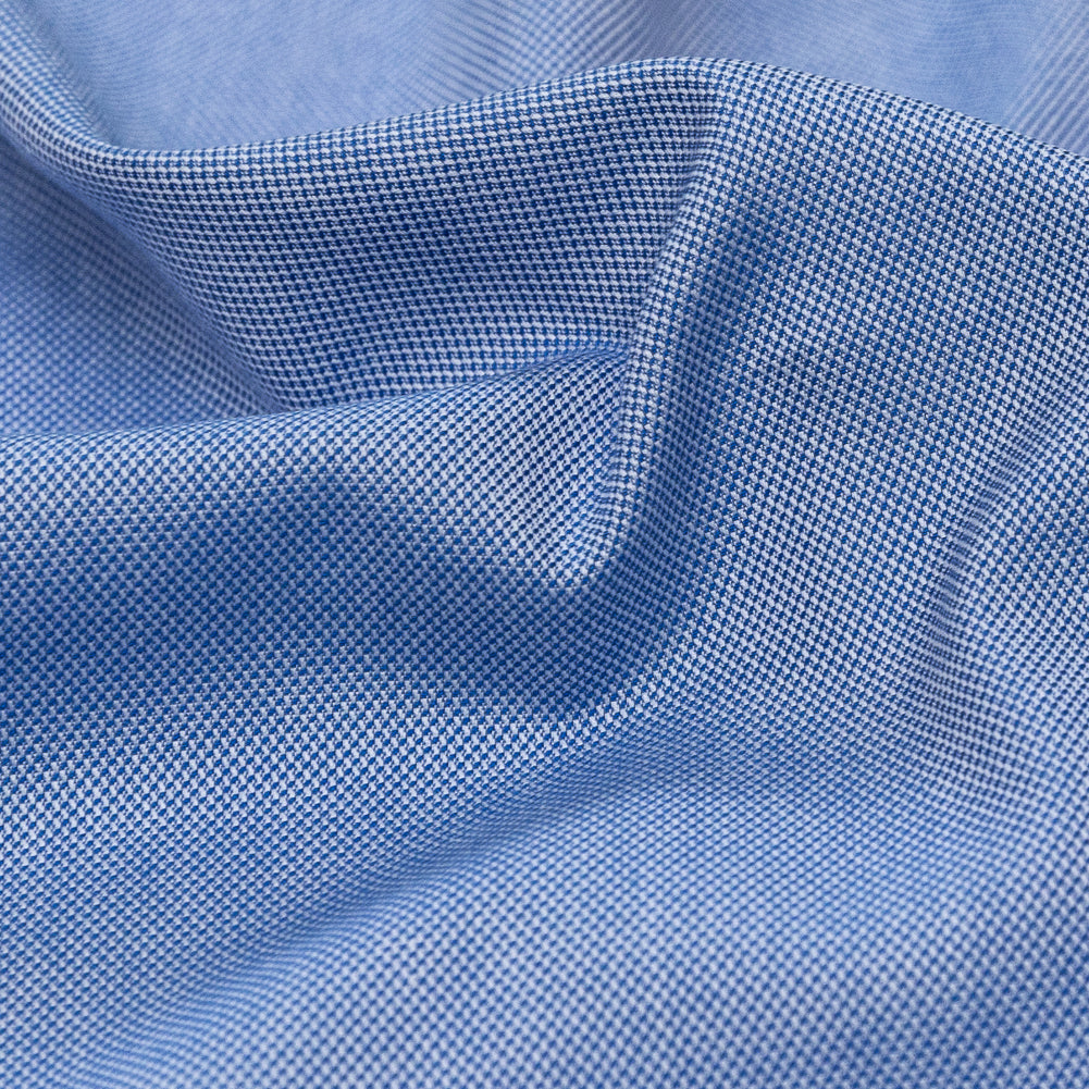 Heathered Hydrangea Mercerized Cotton Shirting Detail Heathered Hydrangea Mercerized Cotton Shirting Detail