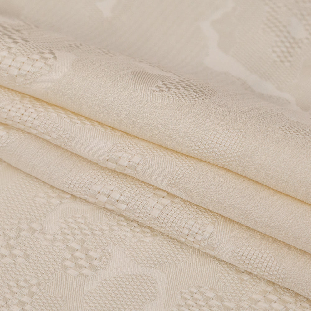 The Row Eggnog Abstract Silk Jacquard Folded The Row Eggnog Abstract Silk Jacquard Folded