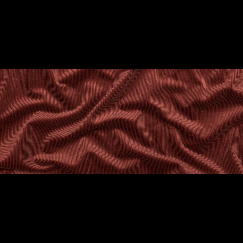 Italian Burnt Henna Stretch Cotton Corduroy Full Italian Burnt Henna Stretch Cotton Corduroy Full