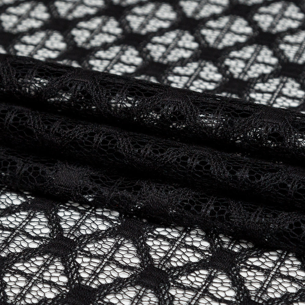 Milly Black Diamond Polyester Lace Folded Milly Black Diamond Polyester Lace Folded
