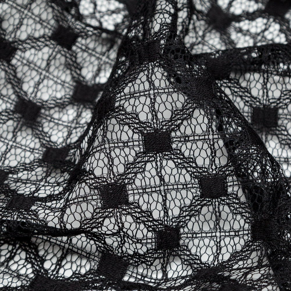 Milly Black Diamond Polyester Lace Detail Milly Black Diamond Polyester Lace Detail