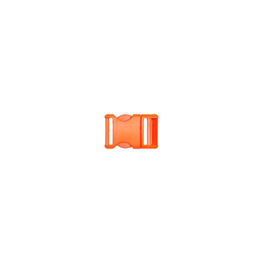 Lucille Italian Small Red Orange Plastic Release Buckle Detail Lucille Italian Small Red Orange Plastic Release Buckle Detail