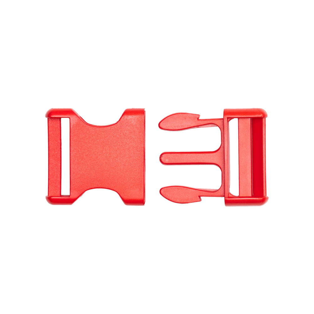 Lucille Lucille Italian Large Fiery Red Plastic Release Buckle Lucille Lucille Italian Large Fiery Red Plastic Release Buckle