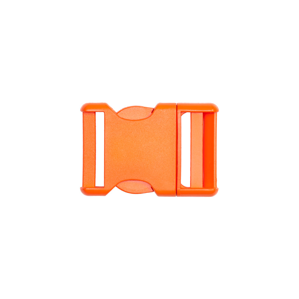 Lucille Italian Large Red Orange Plastic Release Buckle Detail Lucille Italian Large Red Orange Plastic Release Buckle Detail