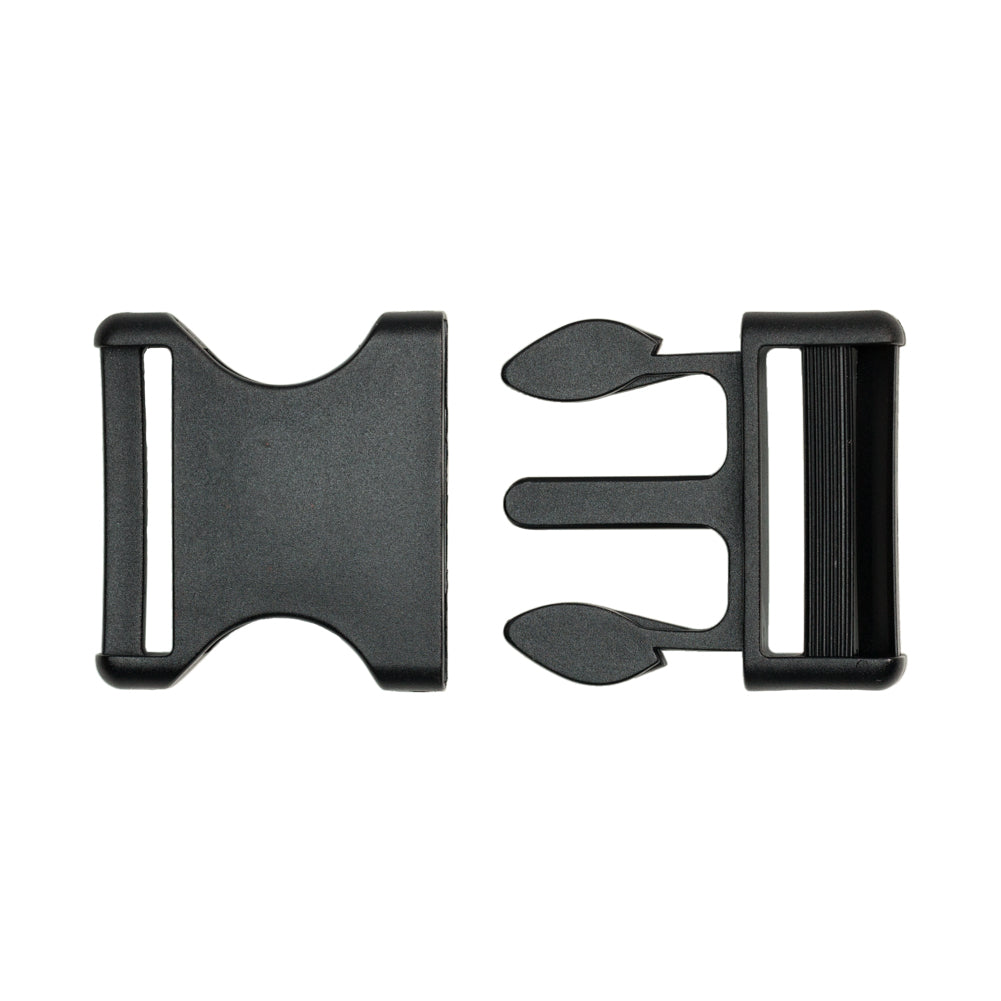 Lucille Italian Extra Large Black Plastic Release Buckle Lucille Italian Extra Large Black Plastic Release Buckle