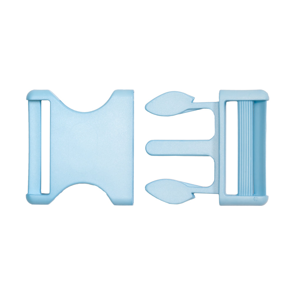 Lucille Italian Extra Large Plume Blue Plastic Release Buckle Lucille Italian Extra Large Plume Blue Plastic Release Buckle