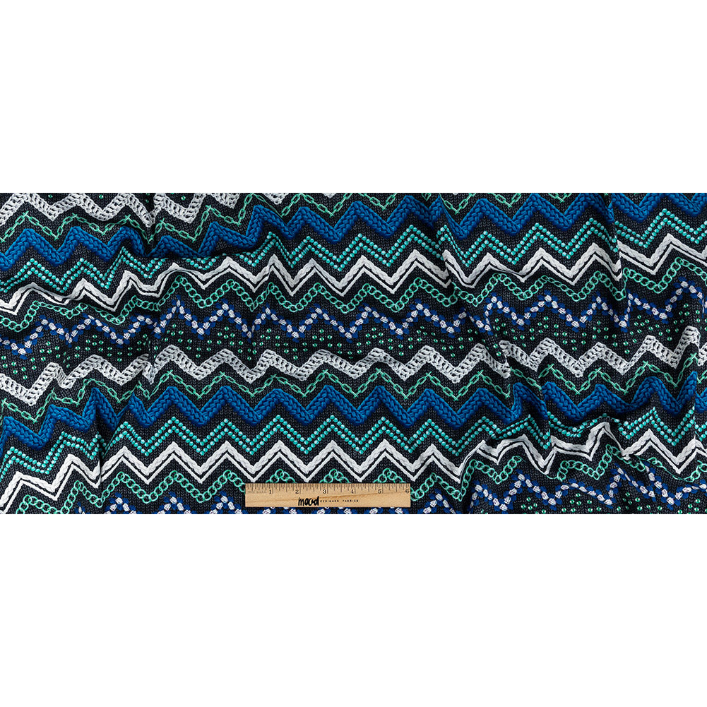 Compression Swimwear Tricot, UV Protective with Aloe Vera Microcapsules - Monaco Blue and Aqua Nautical Ropes - Caye Collection Full Compression Swimwear Tricot, UV Protective with Aloe Vera Microcapsules - Monaco Blue and Aqua Nautical Ropes - Caye Collection Full