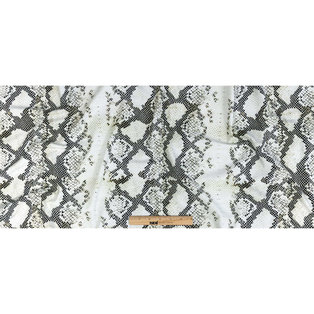 Compression Swimwear Tricot, UV Protective with Aloe Vera Microcapsules - White and Black Python - Caye Collection Full Compression Swimwear Tricot, UV Protective with Aloe Vera Microcapsules - White and Black Python - Caye Collection Full