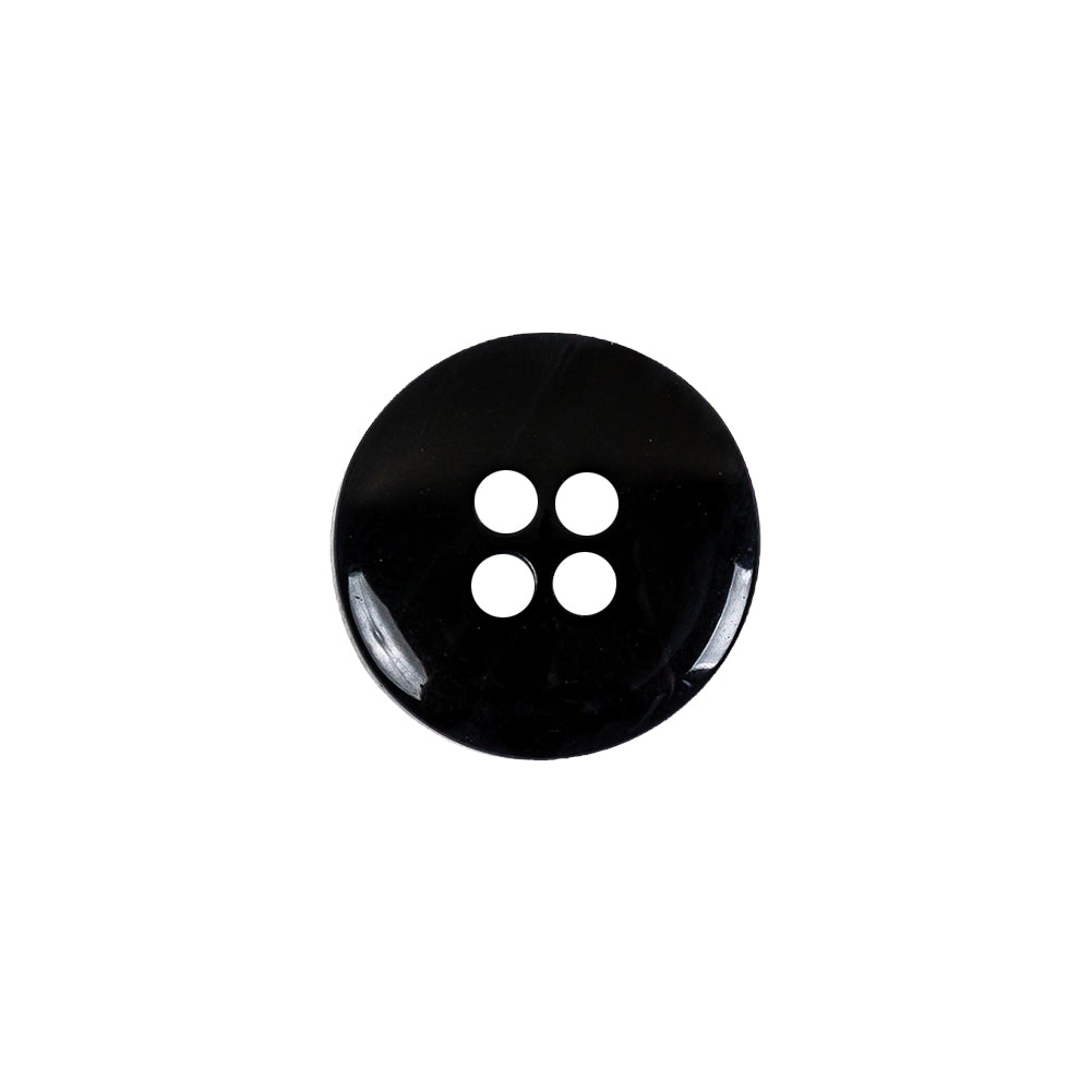 Italian Navy Abstract 4-Hole Plastic Button - 24L/15mm Detail Italian Navy Abstract 4-Hole Plastic Button - 24L/15mm Detail
