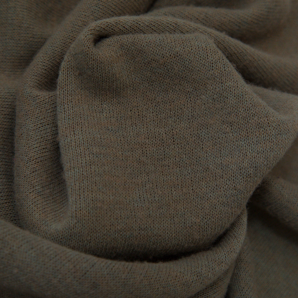 Italian Brindle and Coffee Liqueur Reversible Wool Double Knit Detail Italian Brindle and Coffee Liqueur Reversible Wool Double Knit Detail