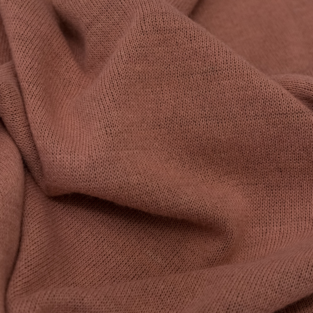 Italian Salmon and Brown Reversible Wool Double Knit Detail Italian Salmon and Brown Reversible Wool Double Knit Detail