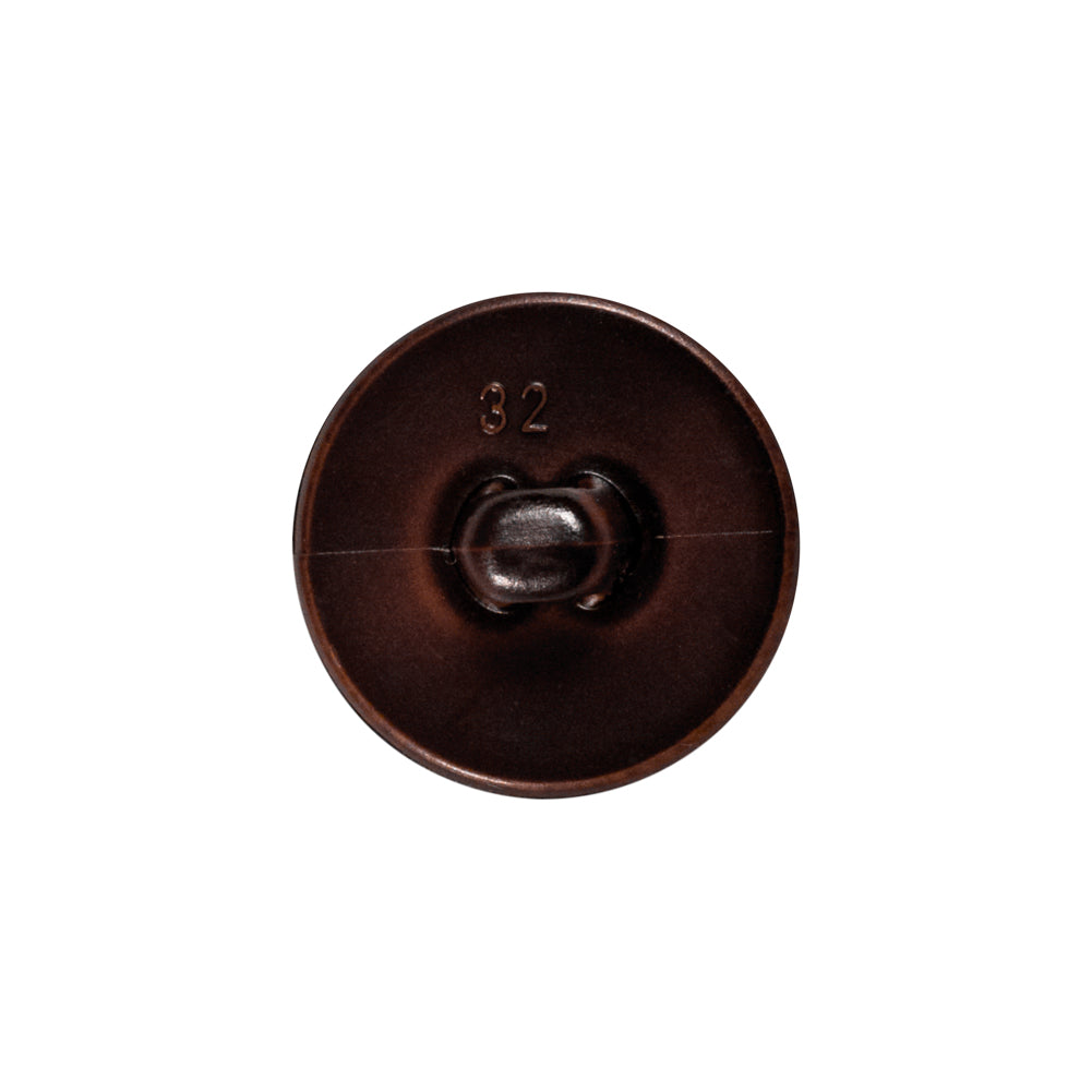 Brown Cross Stitch Plastic Shank Back Button - 32L/20mm Detail Brown Cross Stitch Plastic Shank Back Button - 32L/20mm Detail