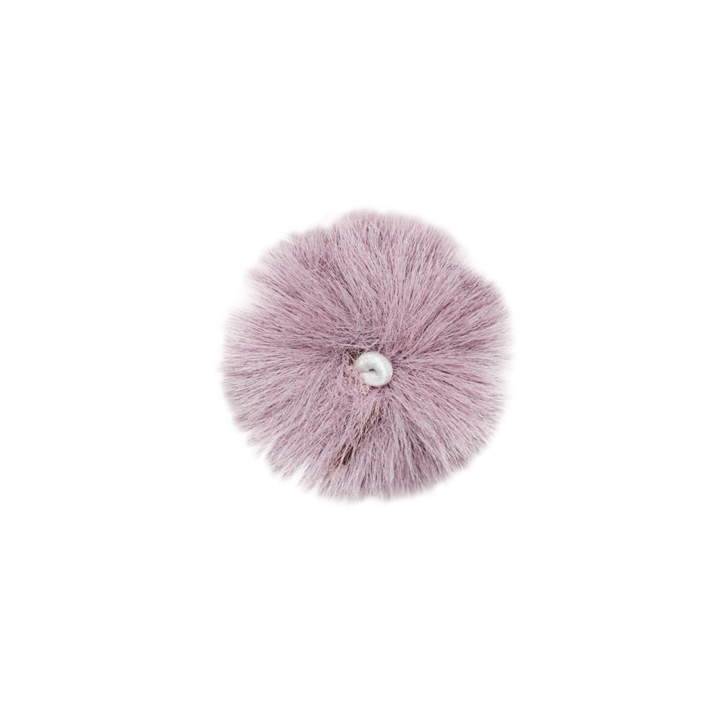 Italian Violet Ice Small Polyester Pom Pom Trim Accessory Detail Italian Violet Ice Small Polyester Pom Pom Trim Accessory Detail