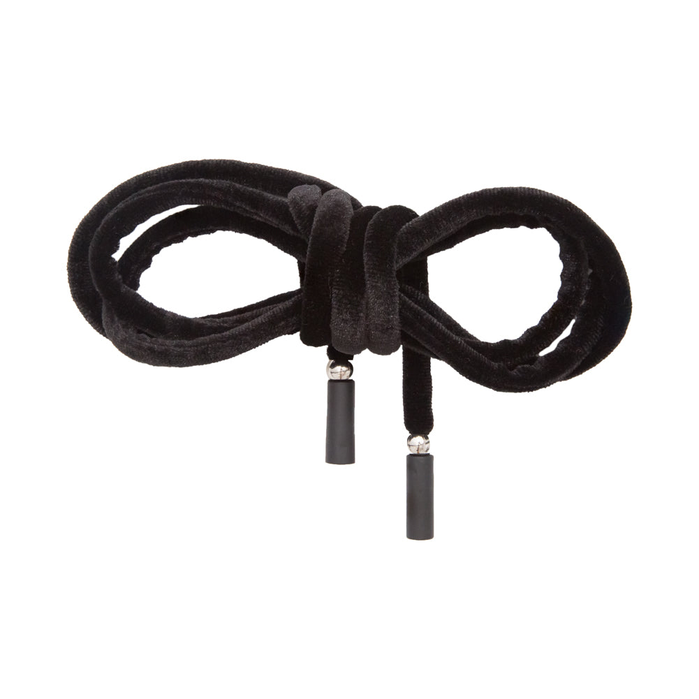 Italian Black Velvet Drawstring - 49" Italian Black Velvet Drawstring - 49"