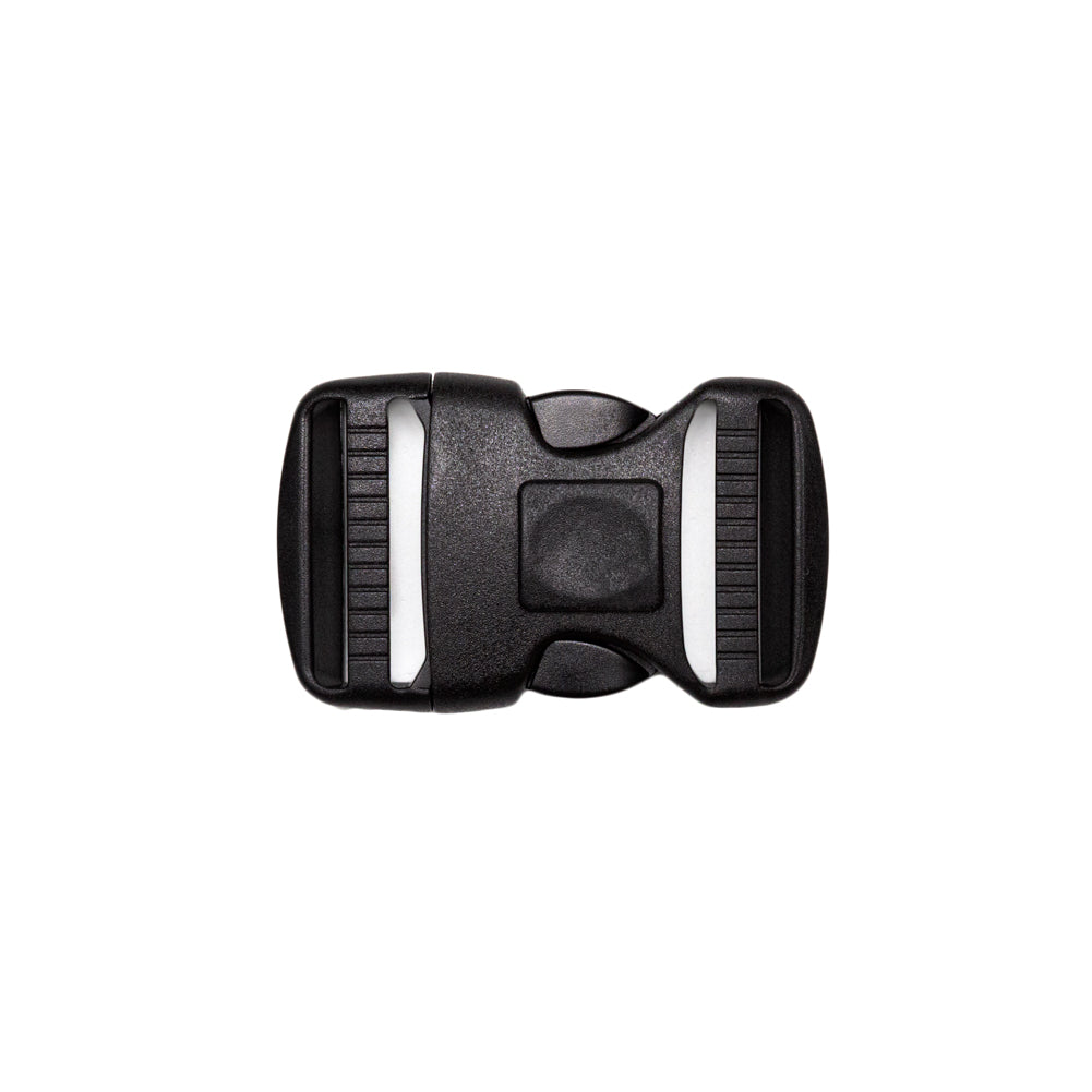 Italian Black Plastic Release Buckle - 3" x 1.75" Detail Italian Black Plastic Release Buckle - 3" x 1.75" Detail
