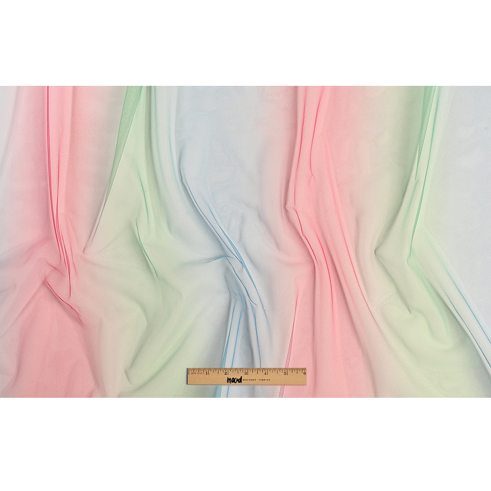 Ombre Shadow Tulle - Sea Pink, Green and Angel Falls Drape Ombre Shadow Tulle - Sea Pink, Green and Angel Falls Drape