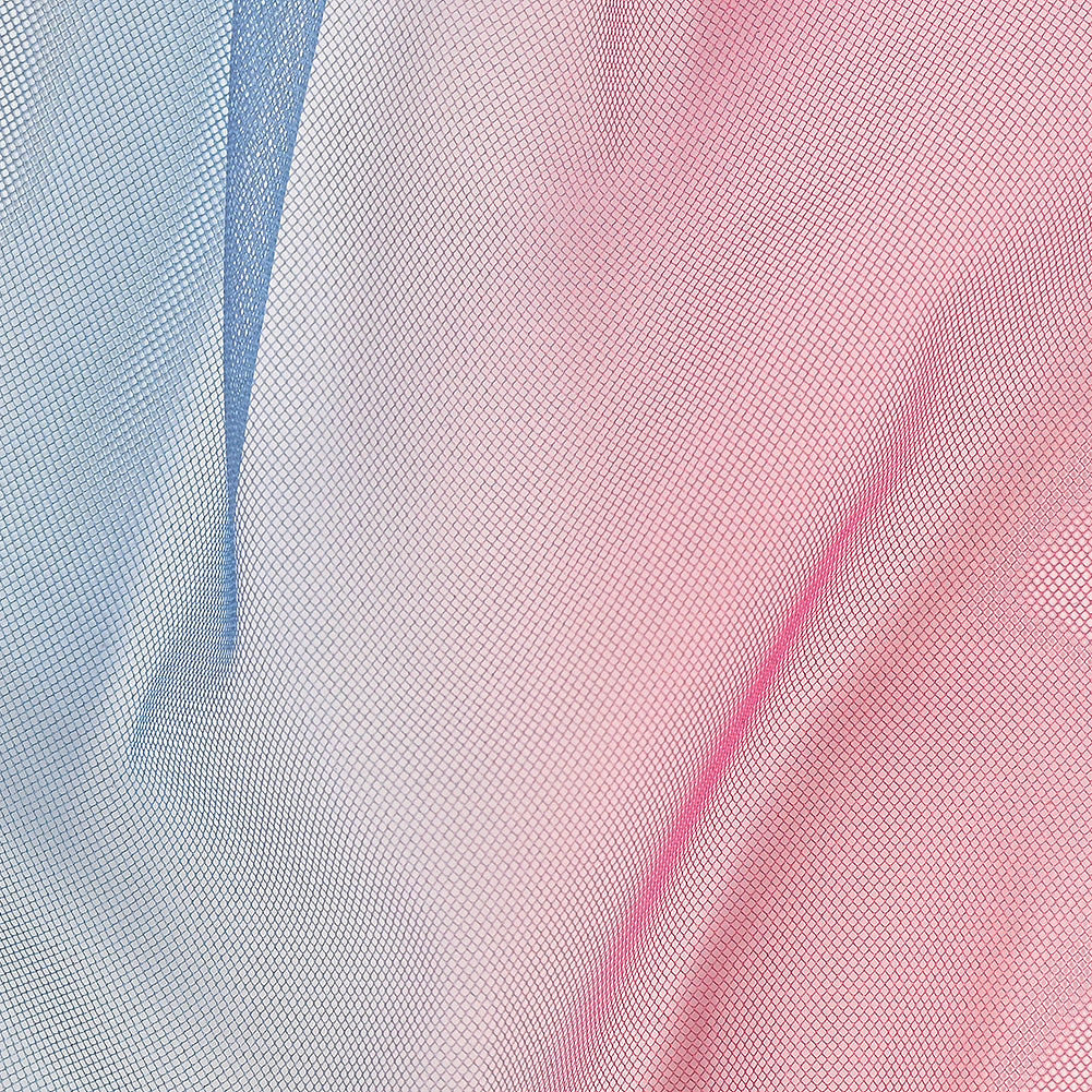 Ombre Shadow Tulle - Fuchsia and Blue Folded Ombre Shadow Tulle - Fuchsia and Blue Folded
