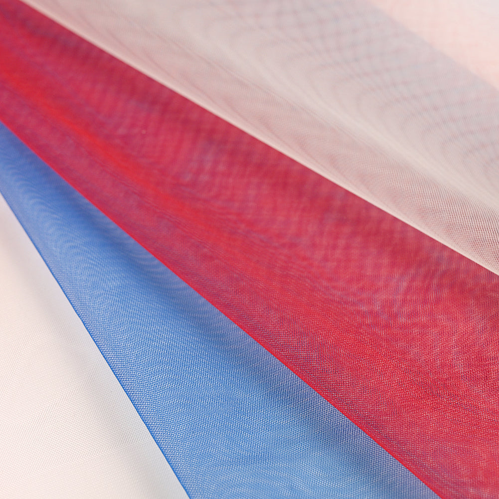 Ombre Shadow Tulle - Red, White and Blue Full Ombre Shadow Tulle - Red, White and Blue Full