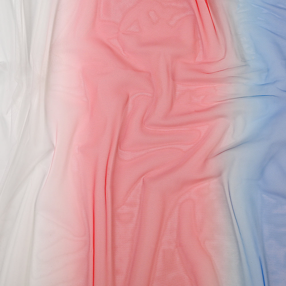 Ombre Shadow Tulle - Red, White and Blue Ombre Shadow Tulle - Red, White and Blue