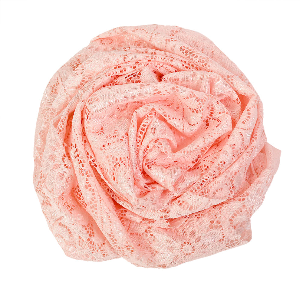 Re-Embroidered Stretch Lace - Peachy Keen Sunflowers - McKee Collection Detail Re-Embroidered Stretch Lace - Peachy Keen Sunflowers - McKee Collection Detail