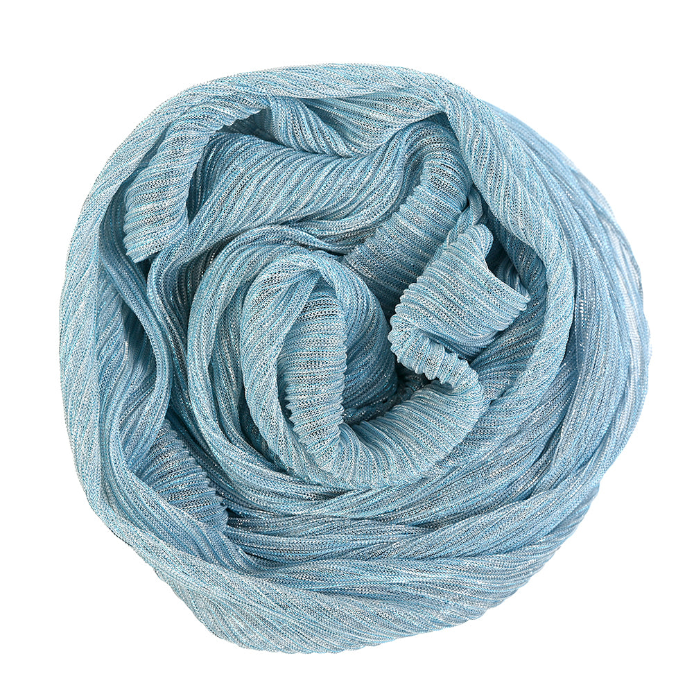 Metallic Stretch Plisse - Baby Blue - Natalia Collection Detail Metallic Stretch Plisse - Baby Blue - Natalia Collection Detail