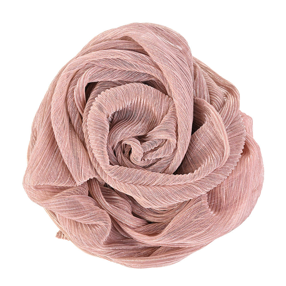 Metallic Stretch Plisse - Dusty Rose - Natalia Collection Detail Metallic Stretch Plisse - Dusty Rose - Natalia Collection Detail
