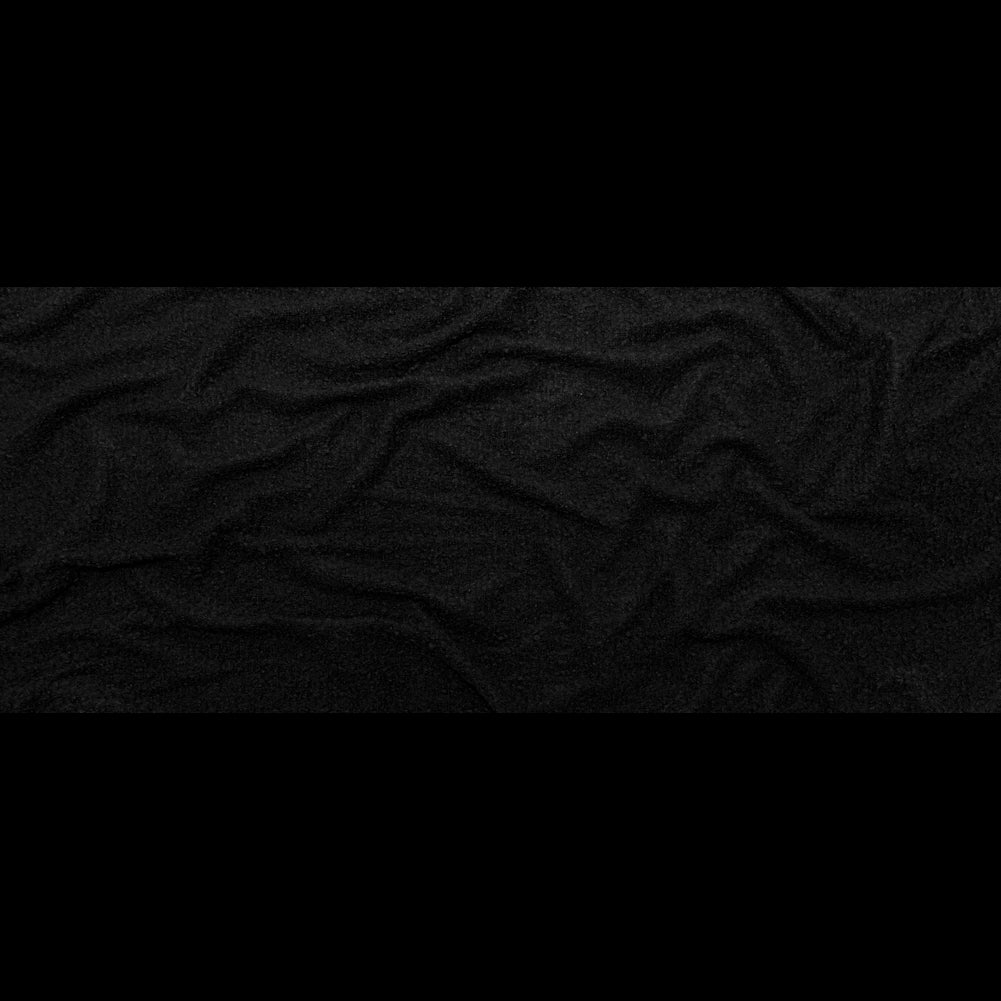Black Boucled Blended Wool Knit Full Black Boucled Blended Wool Knit Full