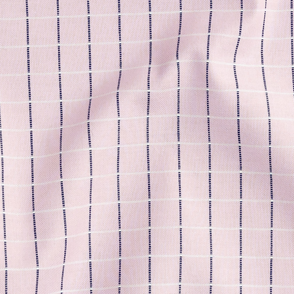 Premium Pink Woven Checks Dobby Cotton Shirting Detail Premium Pink Woven Checks Dobby Cotton Shirting Detail