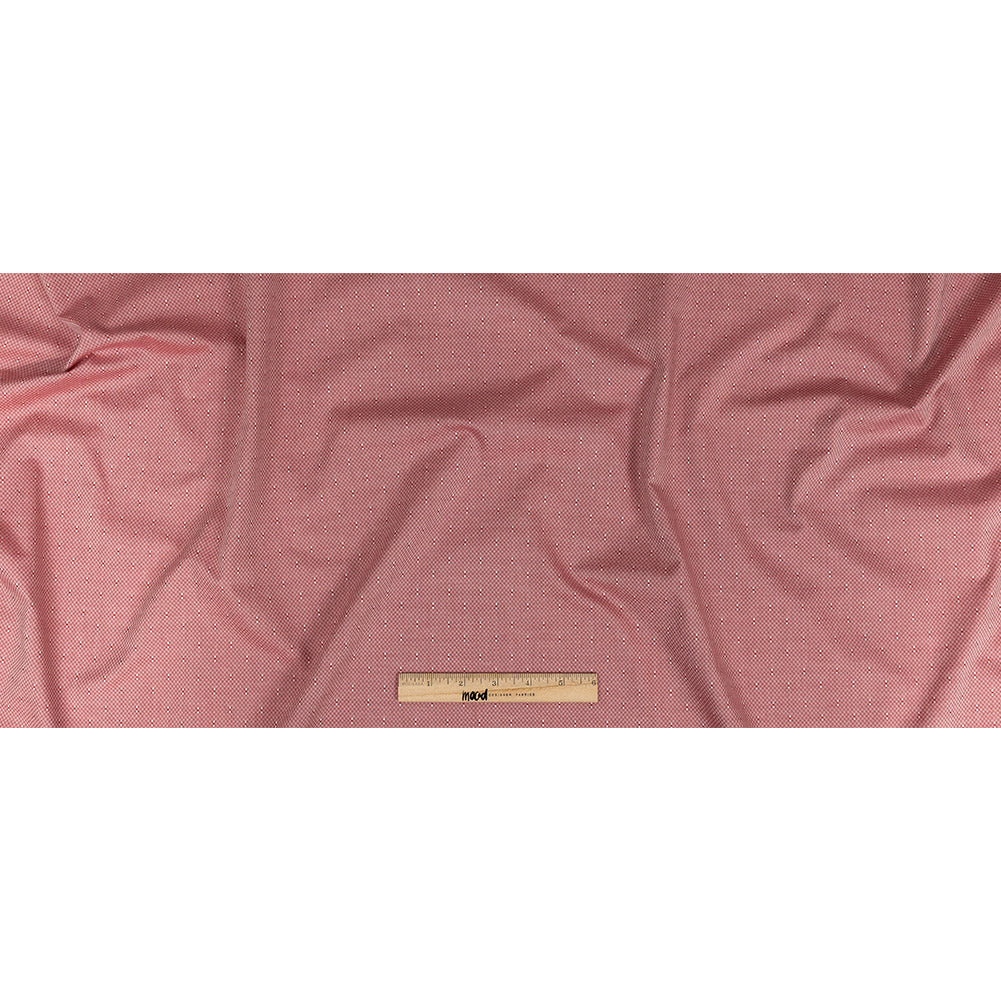 Premium Red Minute Checks Dobby Cotton Shirting Full Premium Red Minute Checks Dobby Cotton Shirting Full