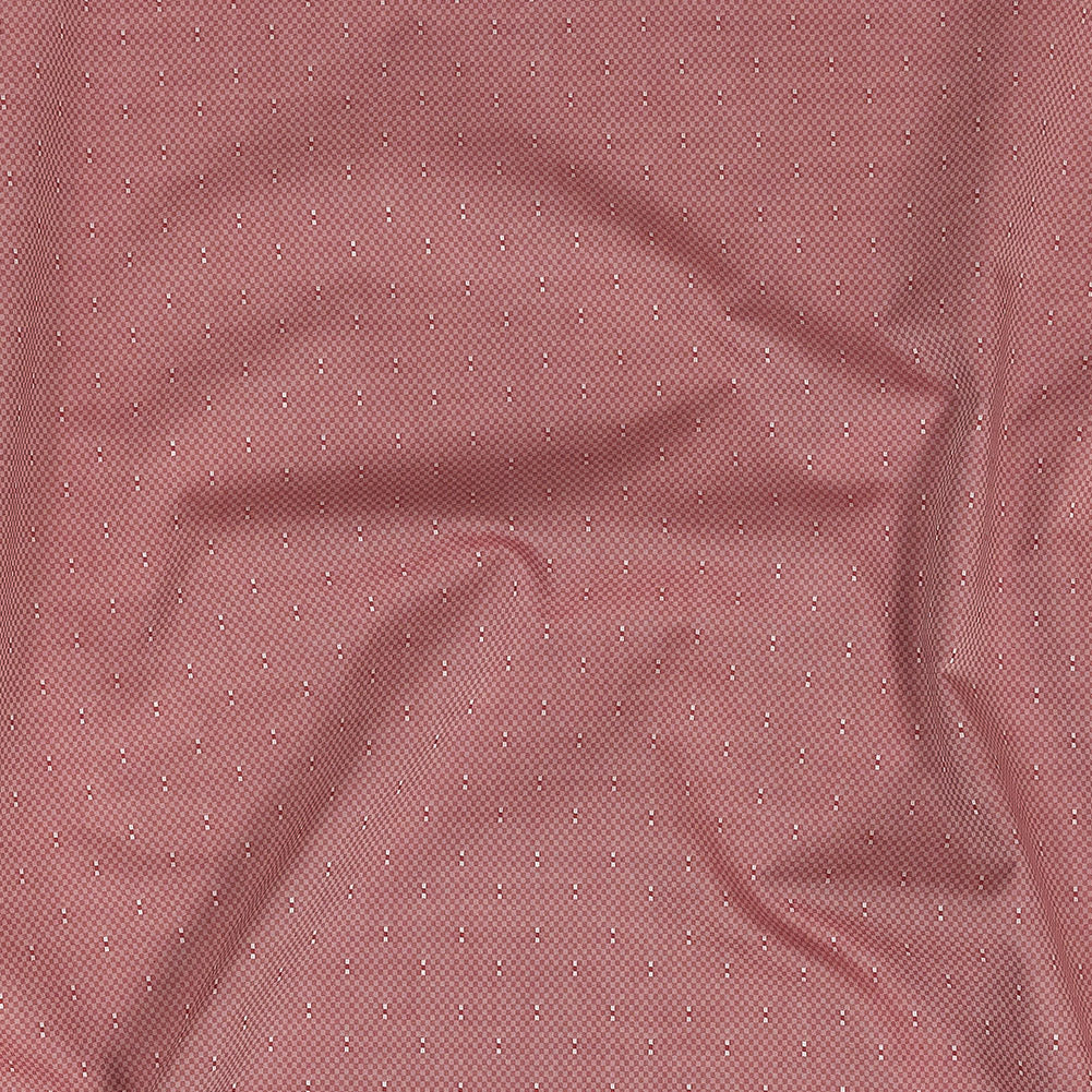 Premium Red Minute Checks Dobby Cotton Shirting Premium Red Minute Checks Dobby Cotton Shirting