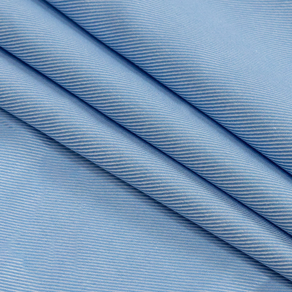 Premium Sky Blue Twill Cotton Shirting Folded Premium Sky Blue Twill Cotton Shirting Folded