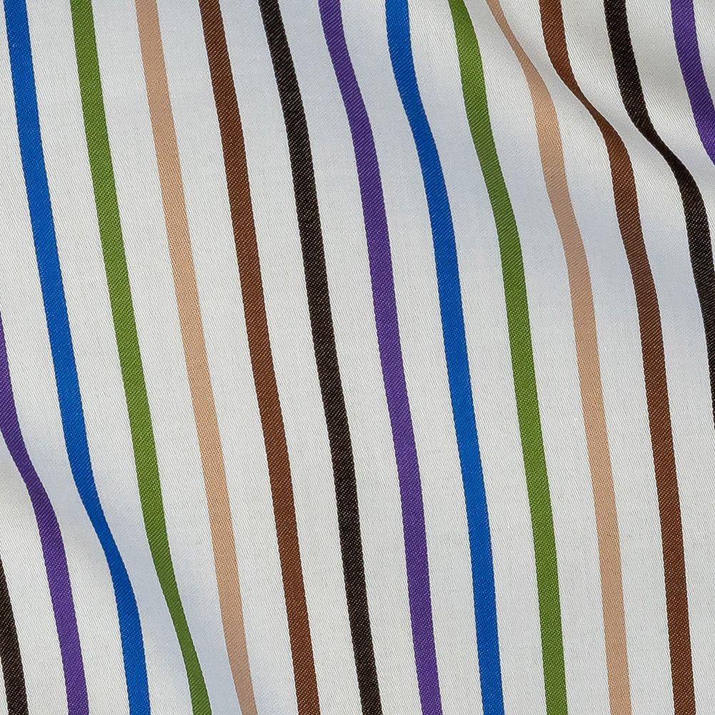 Premium Cool-Tones Multicolor Pencil Stripes Dobby Cotton Shirting Detail Premium Cool-Tones Multicolor Pencil Stripes Dobby Cotton Shirting Detail