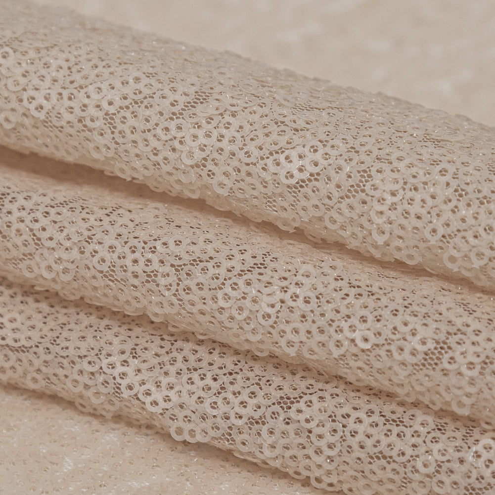 Frappe All-Over Baby Sequins on Mesh Detail Frappe All-Over Baby Sequins on Mesh Detail