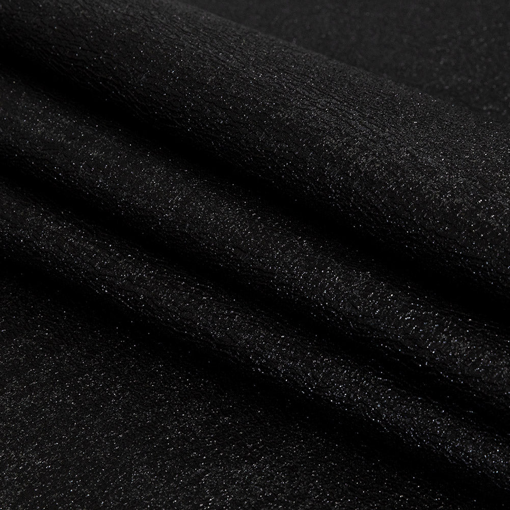 Metallic Black Crackle Luxury Brocade Detail Metallic Black Crackle Luxury Brocade Detail
