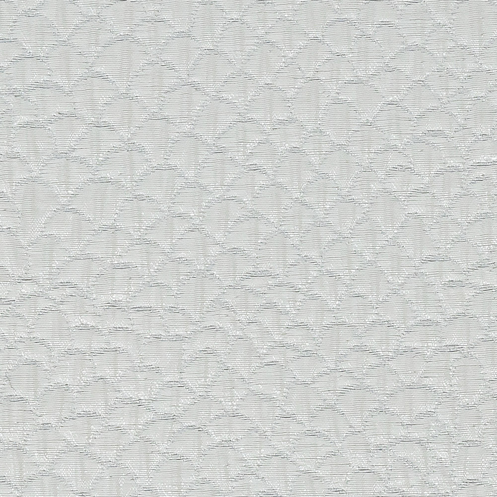 Metallic White Dimensional Scallops Brocade Full Metallic White Dimensional Scallops Brocade Full