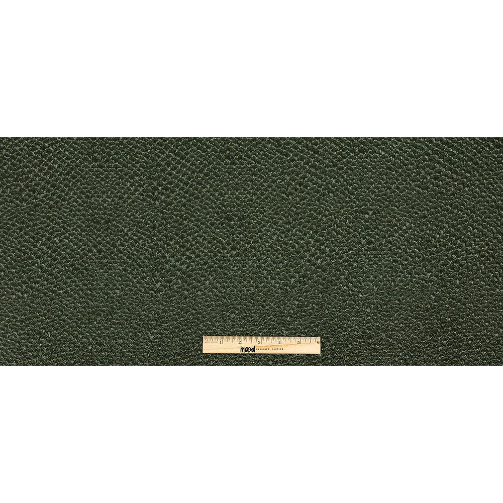 Metallic Green Dimensional Scallops Brocade Folded Metallic Green Dimensional Scallops Brocade Folded