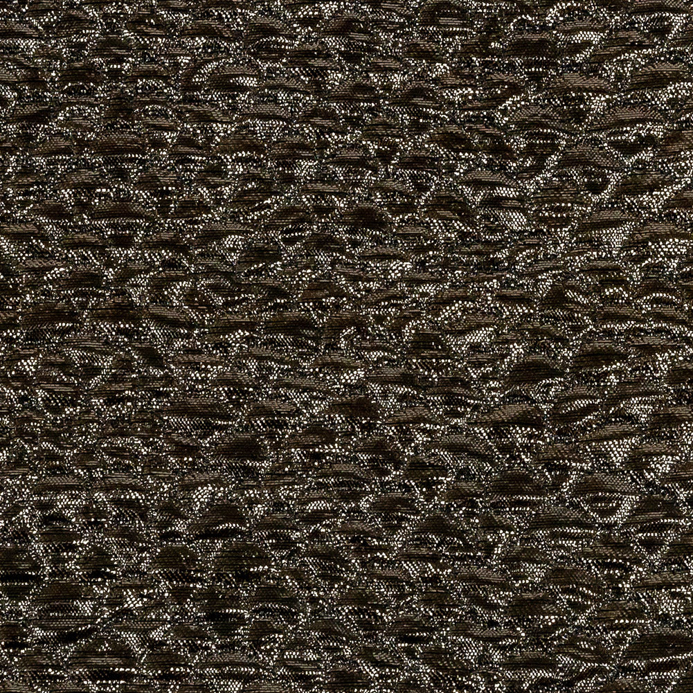 Metallic Copper Dimensional Scallops Brocade Full Metallic Copper Dimensional Scallops Brocade Full