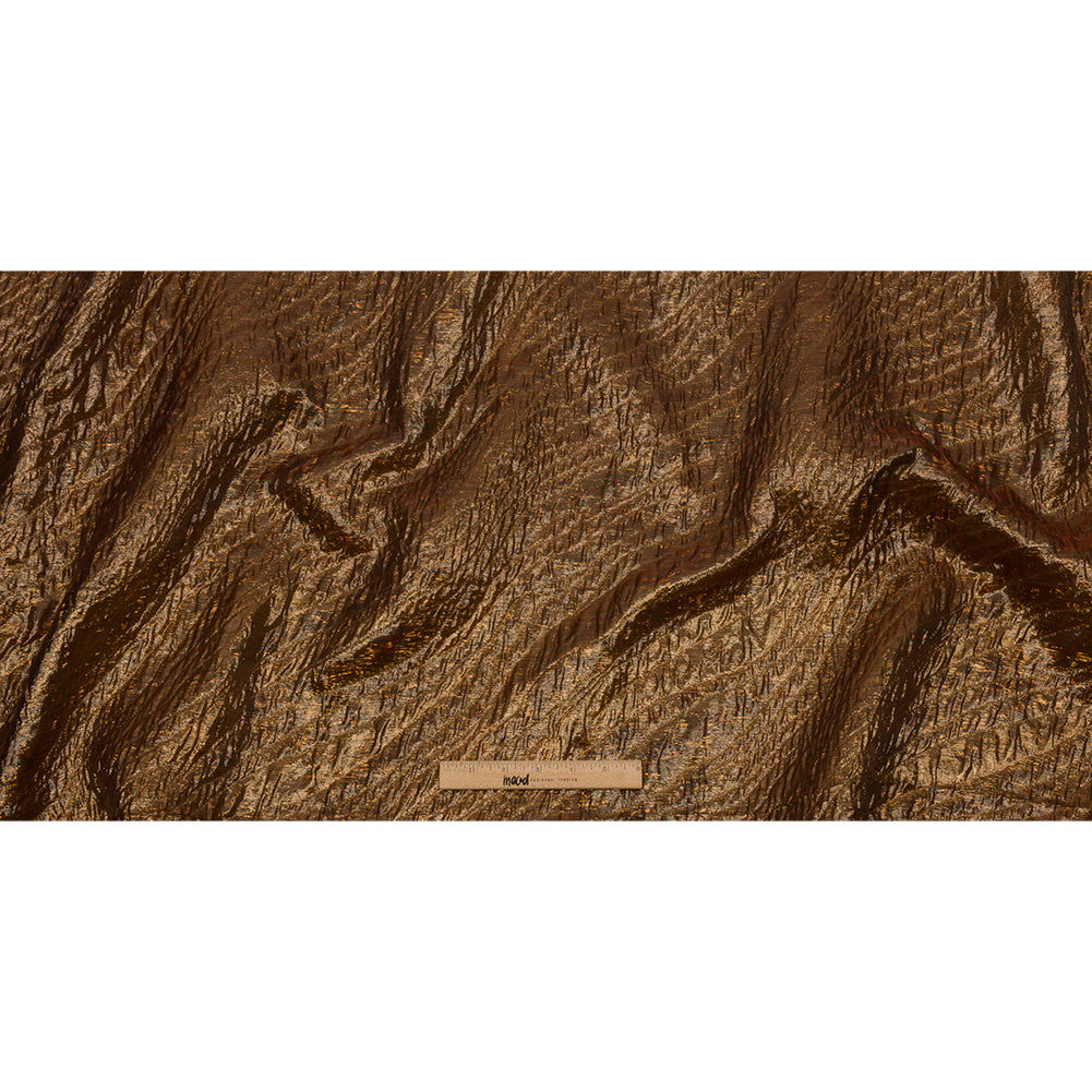 Metallic Copper Rippling Luxury Brocade Metallic Copper Rippling Luxury Brocade