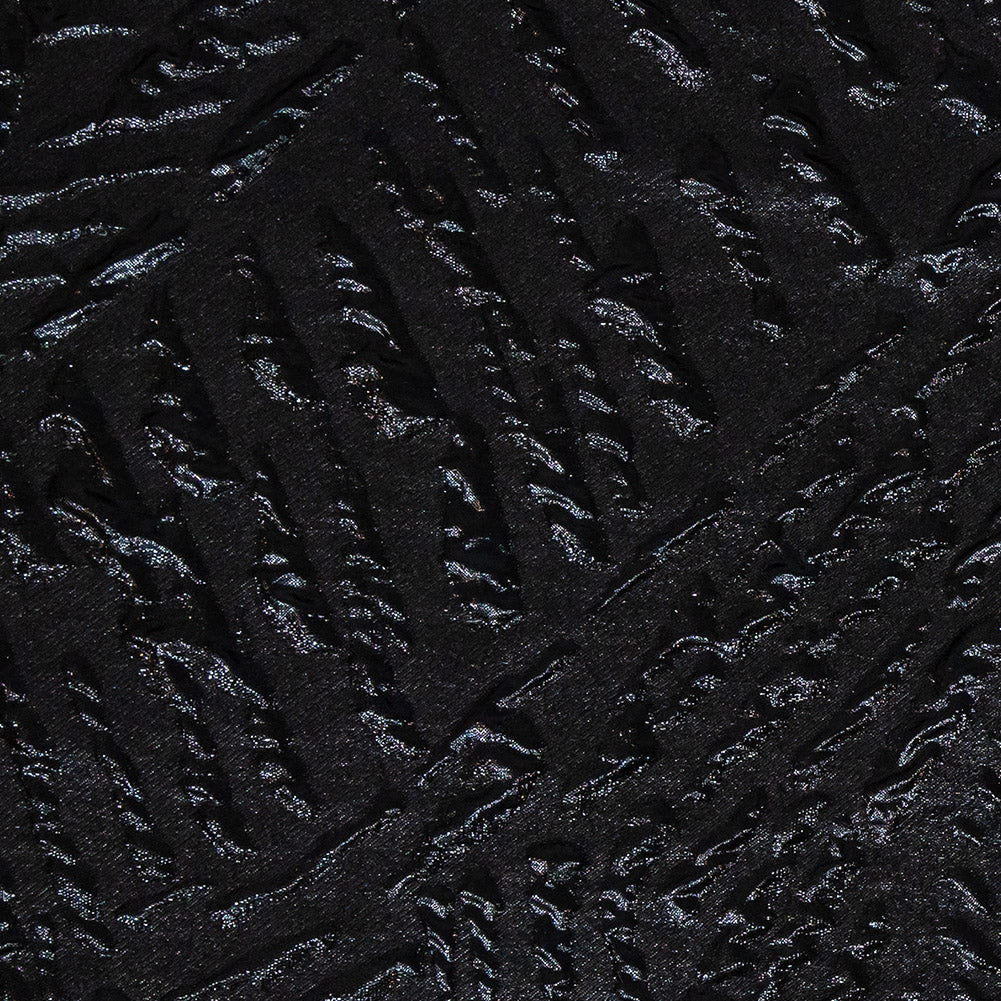 Metallic Black Abstract Luxury Brocade Metallic Black Abstract Luxury Brocade