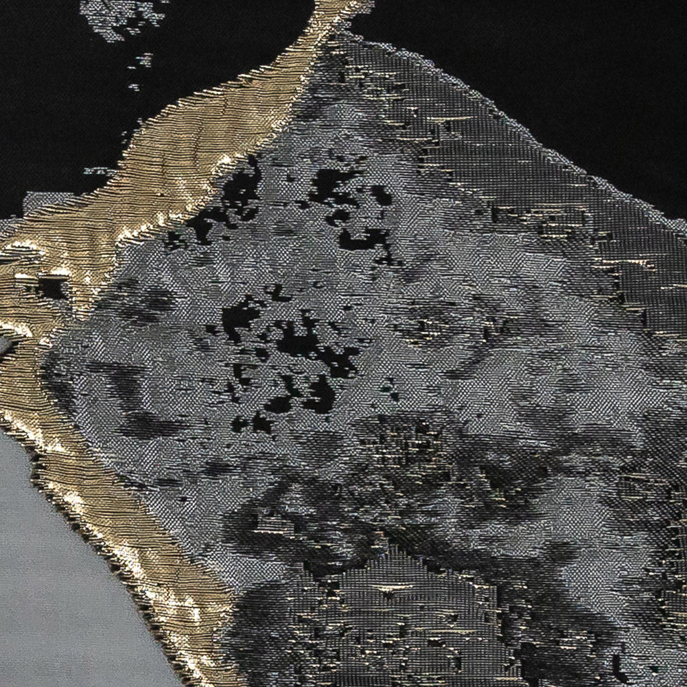 Metallic Gold and Black Abstract Burnout Luxury Brocade Metallic Gold and Black Abstract Burnout Luxury Brocade