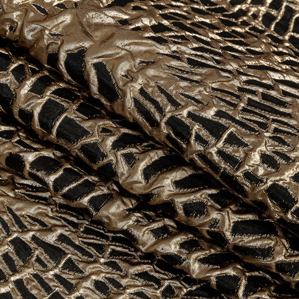 Metallic Black and Gold Abstract Luxury Brocade Metallic Black and Gold Abstract Luxury Brocade