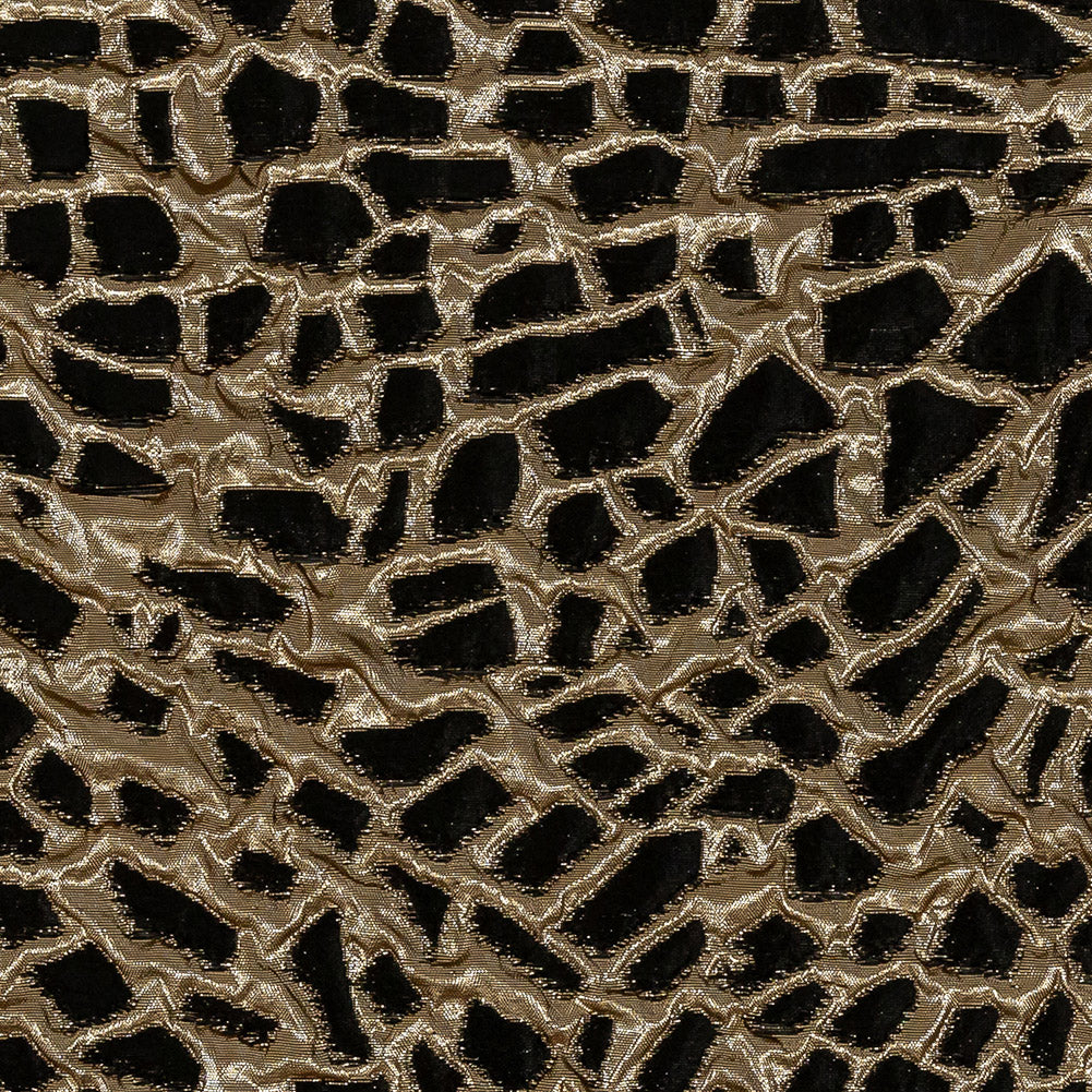 Metallic Black and Gold Abstract Luxury Brocade Metallic Black and Gold Abstract Luxury Brocade