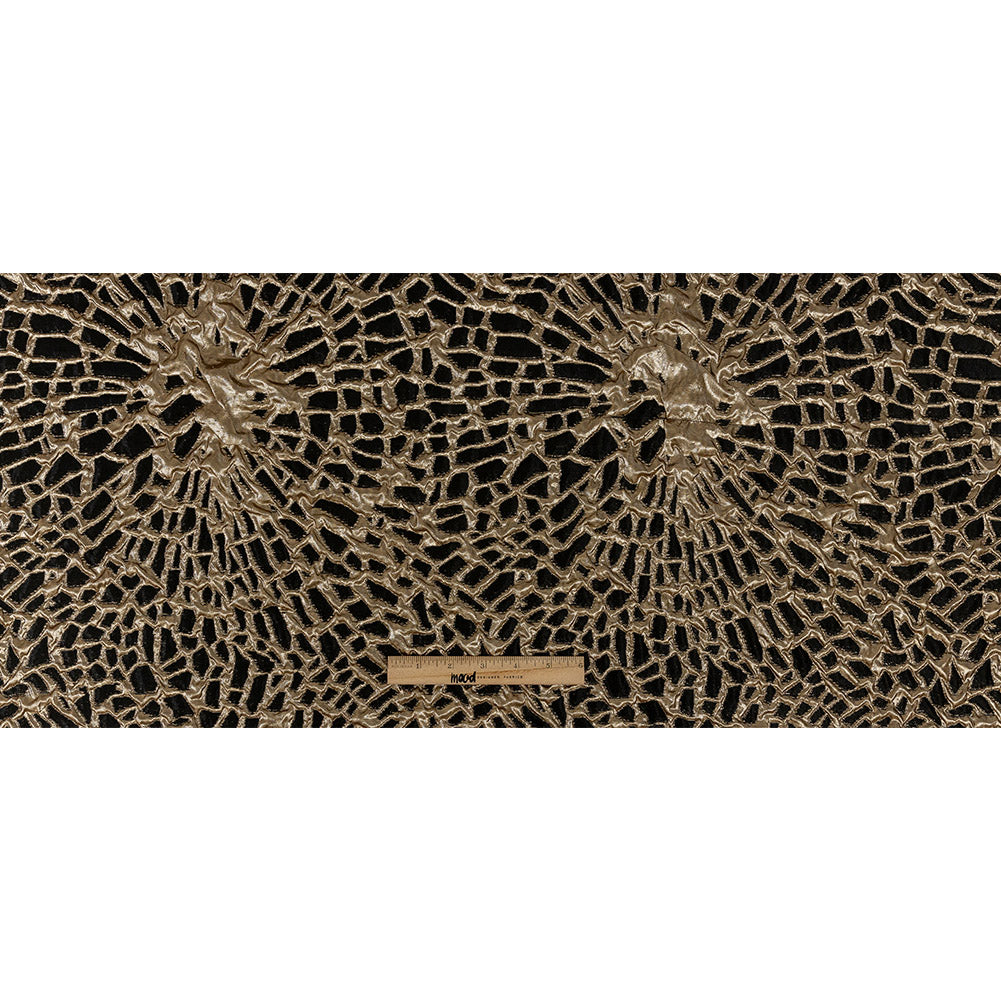 Metallic Black and Gold Abstract Luxury Brocade Metallic Black and Gold Abstract Luxury Brocade