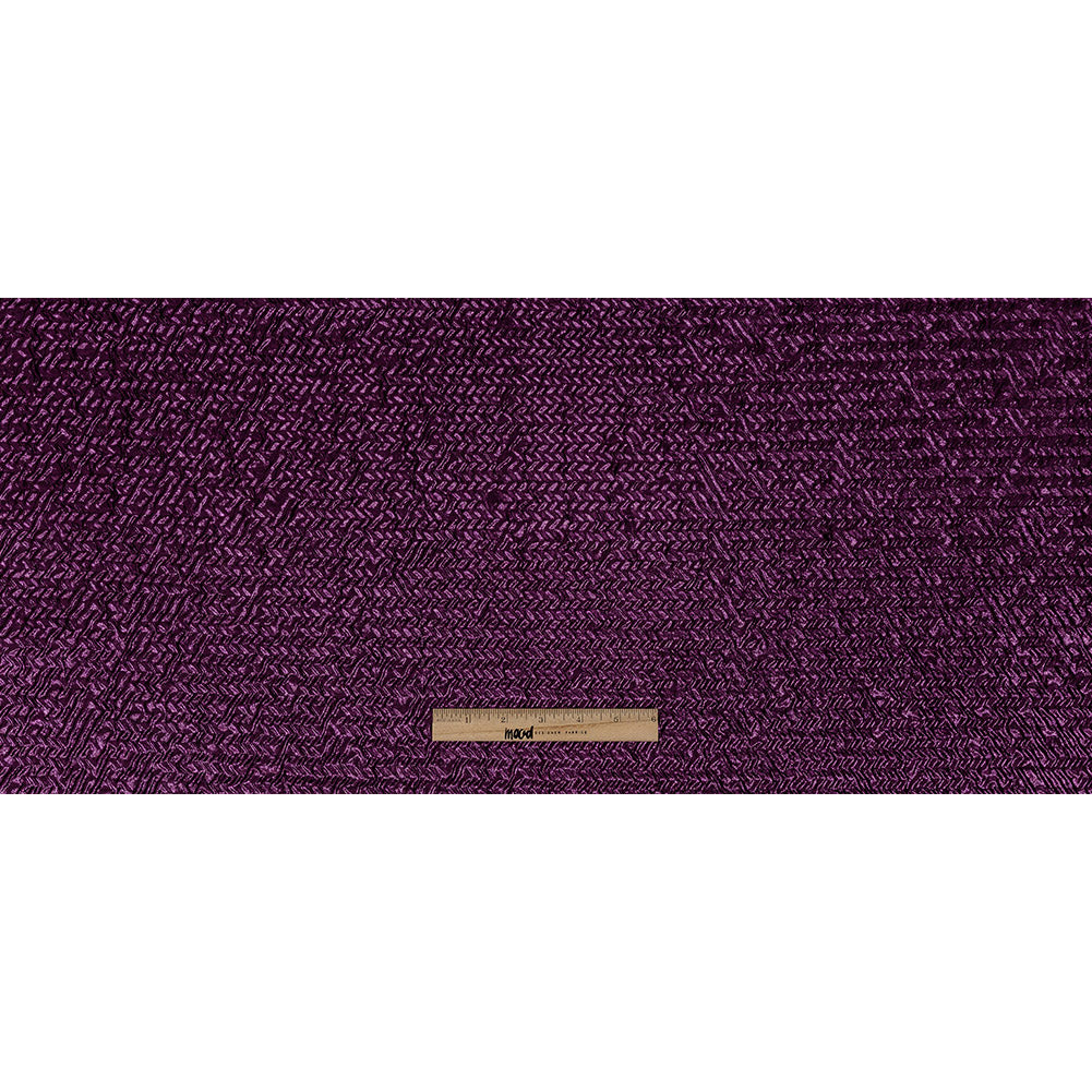 Capella Metallic Sparkling Fuchsia Wavy Luxury Brocade - Full Capella Metallic Sparkling Fuchsia Wavy Luxury Brocade - Full
