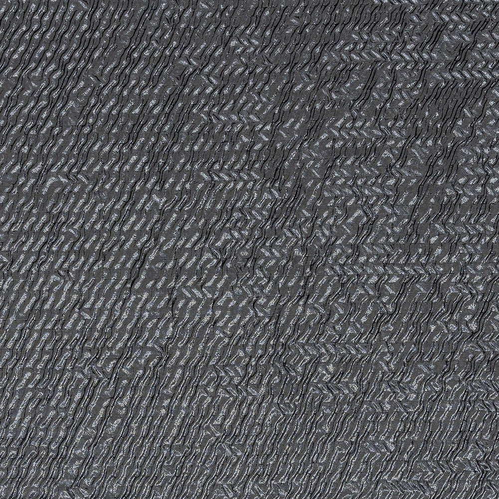 Capella Metallic Gunmetal Wavy Luxury Brocade Capella Metallic Gunmetal Wavy Luxury Brocade