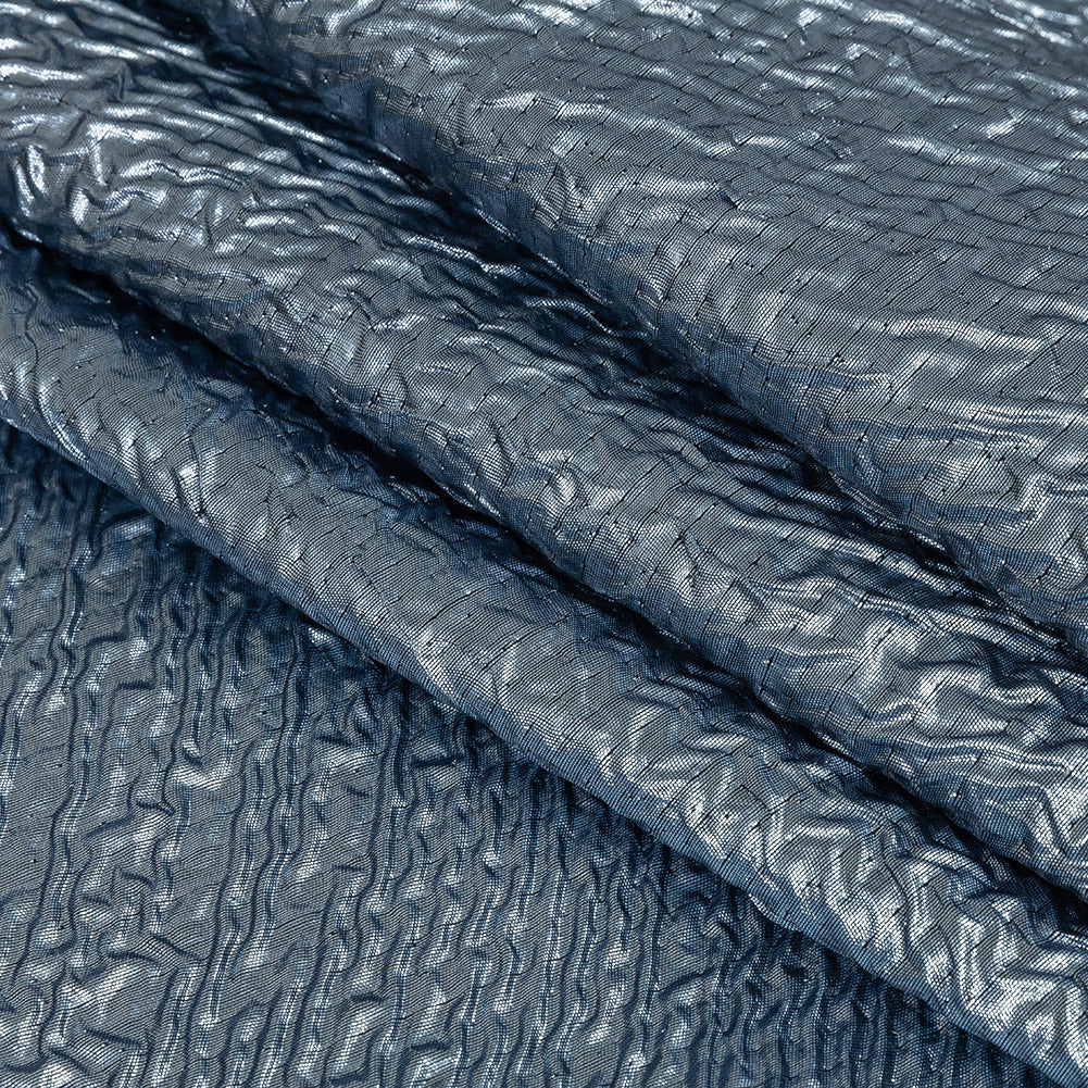 Capella Metallic Sky Blue Wavy Luxury Brocade Capella Metallic Sky Blue Wavy Luxury Brocade
