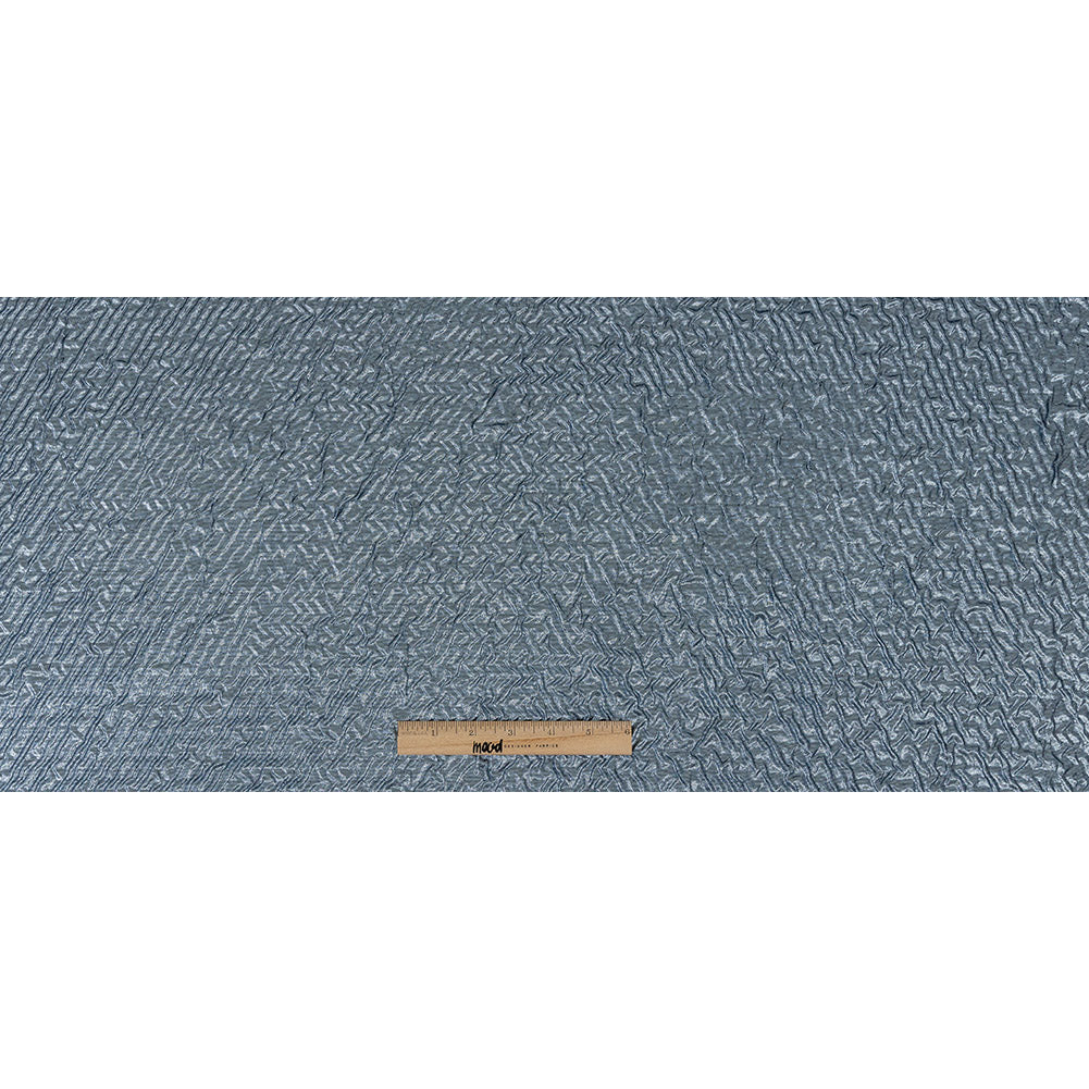 Capella Metallic Sky Blue Wavy Luxury Brocade Capella Metallic Sky Blue Wavy Luxury Brocade