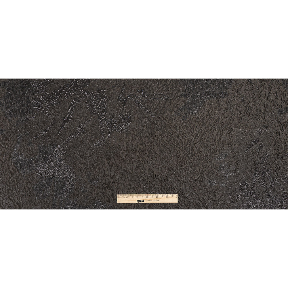 Metallic Black Abstract Luxury Brocade - Full Metallic Black Abstract Luxury Brocade - Full